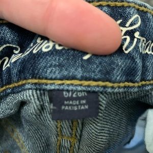 Strait Leg Crop Distressed Vintage Vibe Jeans